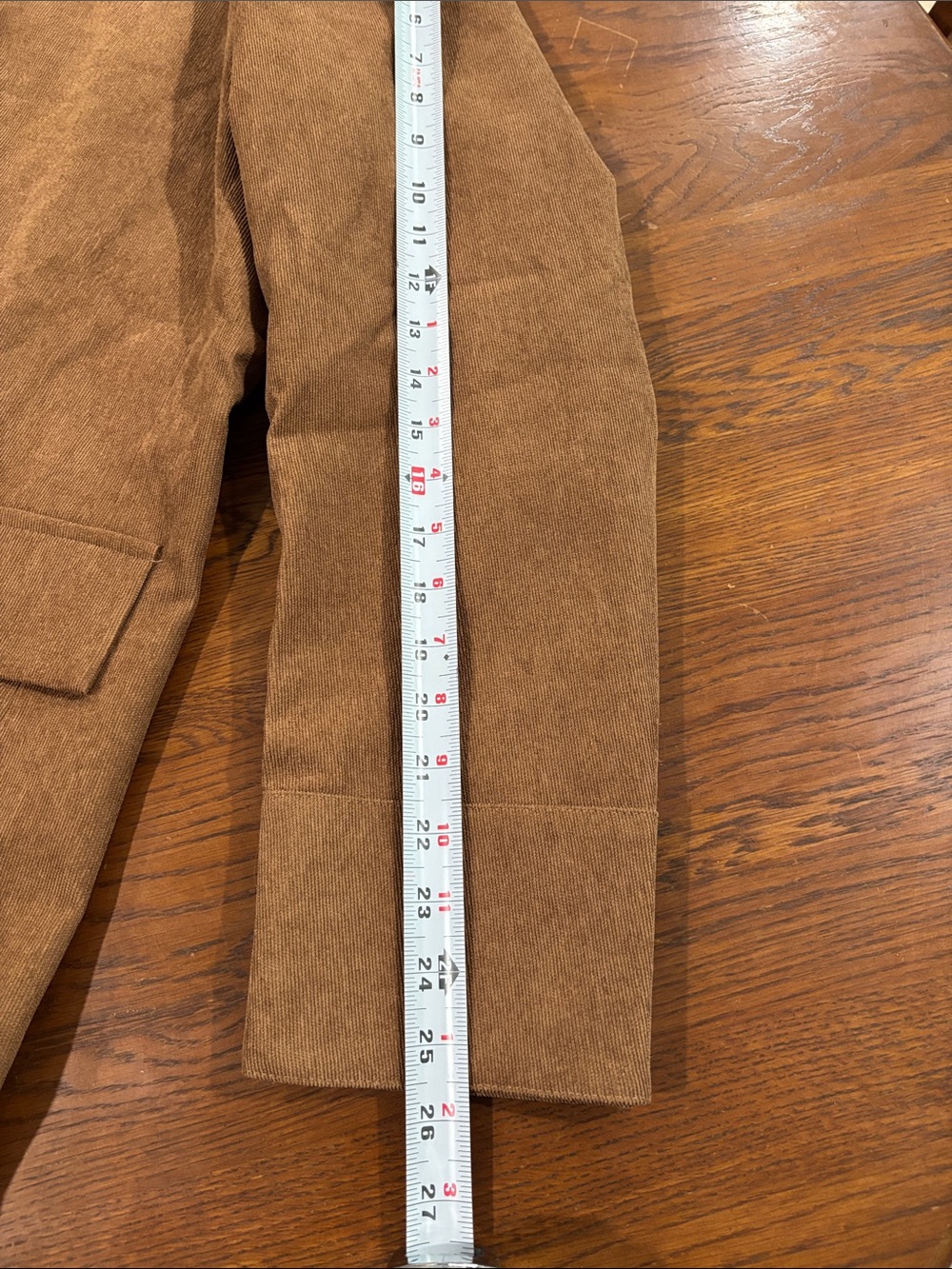 Marino Men’s Brown Classic Button-Front Pea Coat - Picture 5 of 6